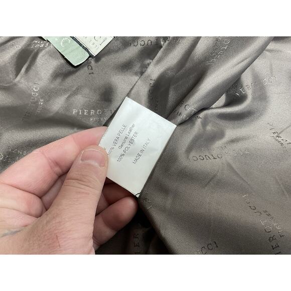 PIEROTUCCI Women’s Green leather Jacket Made In Italy - Picture 16 of 16